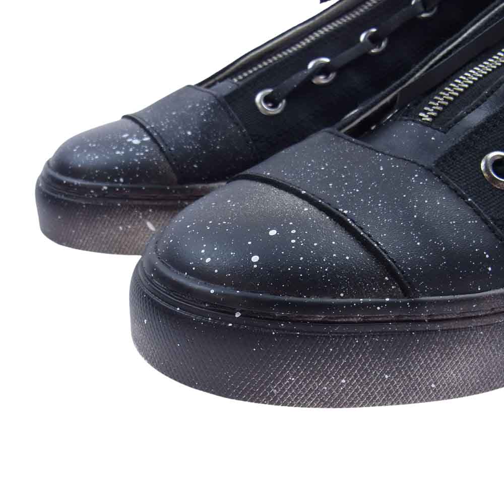 STRUM ストラム  STB007-01 BLACK REVOLT 2 レザージップタン ハイカット スニーカー ブラック系 27.0cm【新古品】【未使用】【中古】
