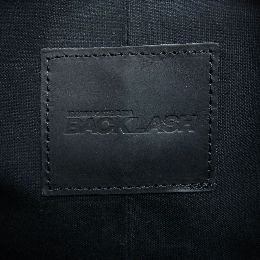 ISAMUKATAYAMA BACKLASH イサムカタヤマバックラッシュ 143-01 ISAMU KATAYAMA イサムカタヤマ GUIDI オイルカーフ バナナ ショルダー バッグ  ブラック系【極上美品】【中古】