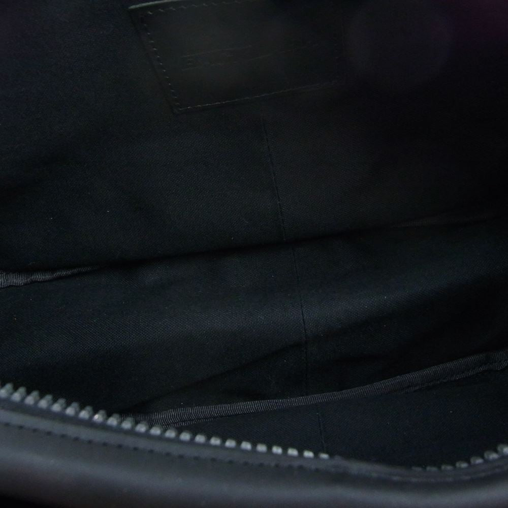 ISAMUKATAYAMA BACKLASH イサムカタヤマバックラッシュ 143-01 ISAMU KATAYAMA イサムカタヤマ GUIDI オイルカーフ バナナ ショルダー バッグ  ブラック系【極上美品】【中古】