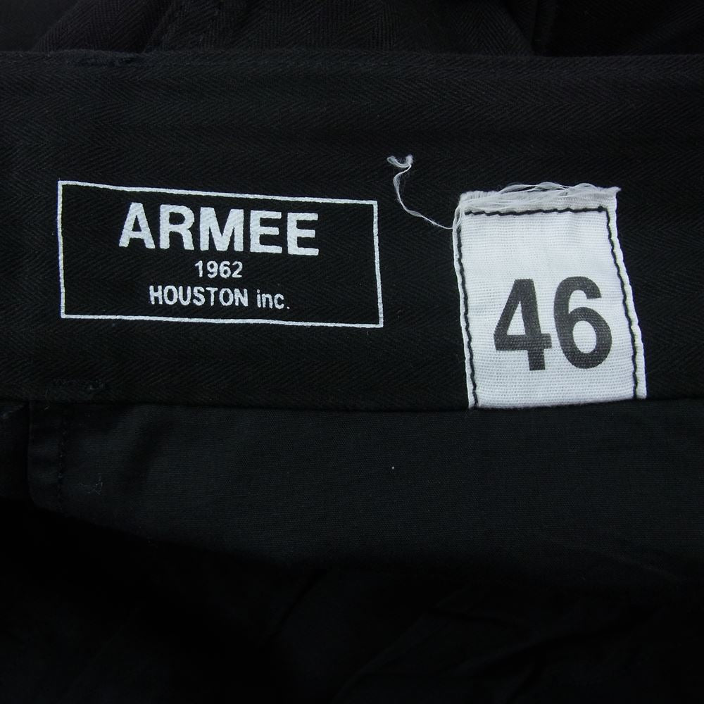 ヒューストン 1985 ARMEE ミリタリーカーゴパンツ ブラック系 46【中古】