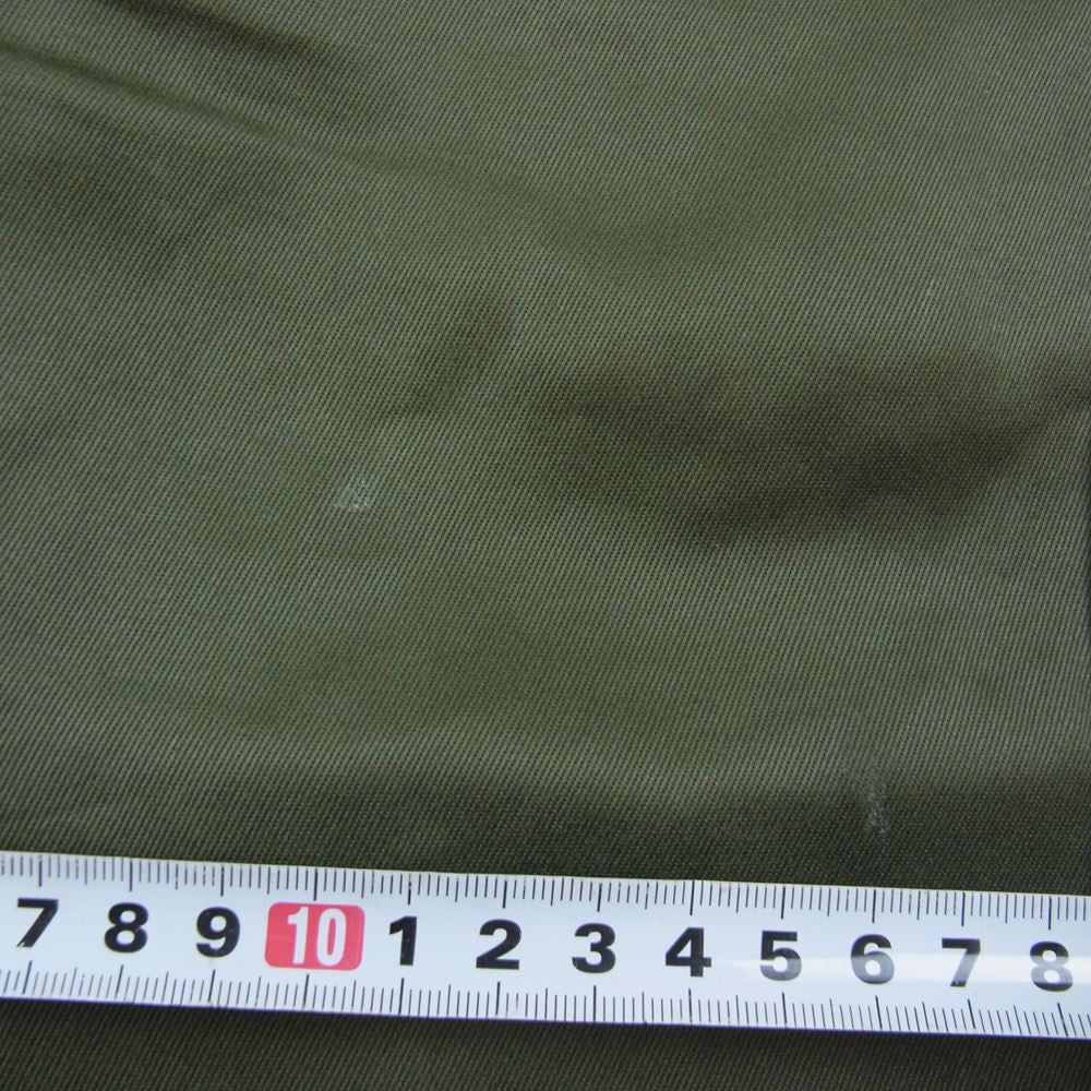 MOMOTARO JEANS 桃太郎ジーンズ CHINO PANTS チノパンツ カーキ系 34【中古】
