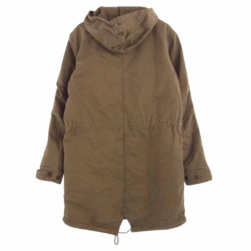 Nudie Jeans ヌーディージーンズ キルティングライナー ジップアップ モッズコート ブラウン系 S【中古】
