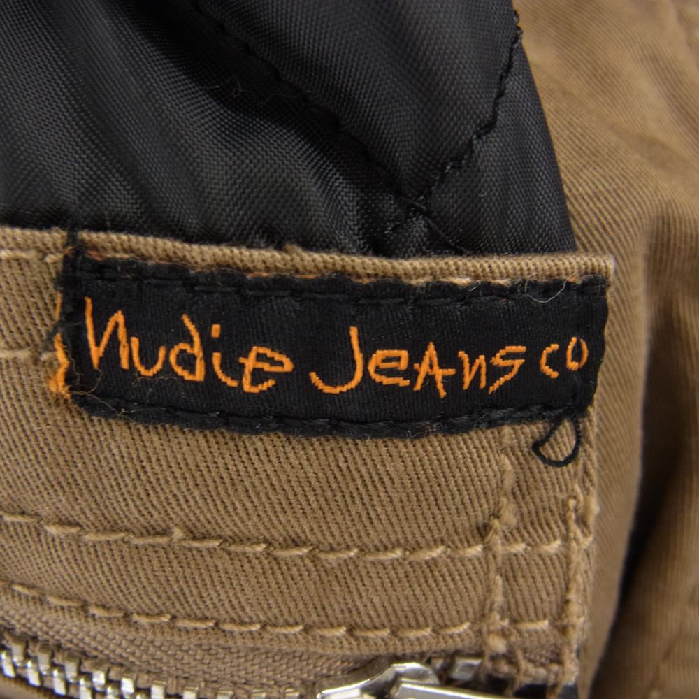 Nudie Jeans ヌーディージーンズ キルティングライナー ジップアップ モッズコート ブラウン系 S【中古】