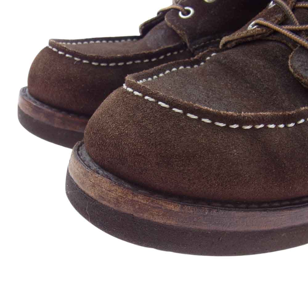 RED WING レッドウィング 8878 羽根タグ CLASSIC MOC TOE JAVA MULESKINER ROUGHOUT クラシック モック トゥ ラフアウト スエード ワーク ブーツ ブラウン系 26.5cm【中古】