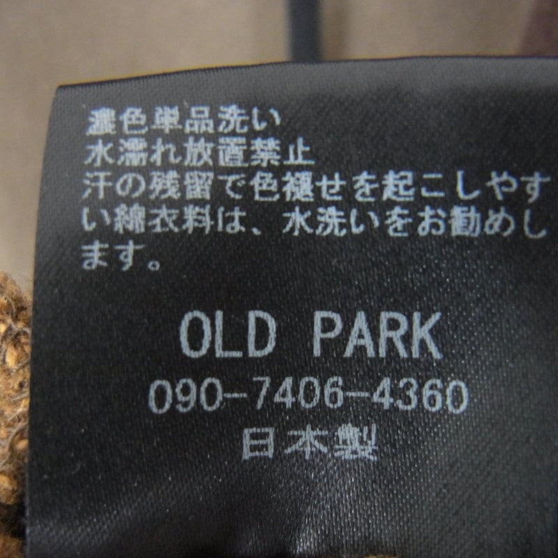 即日発送 old oldpark オールドパーク 再構築フリースパーカー メンズ