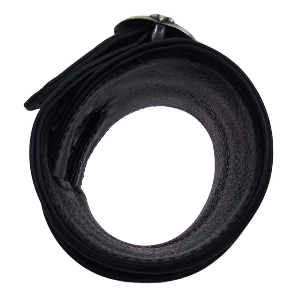 CHROME HEARTS クロムハーツ（原本無） R&R ロックンロール ガンスリンガー ダブル レザー ブレスレット ブラック系【中古】