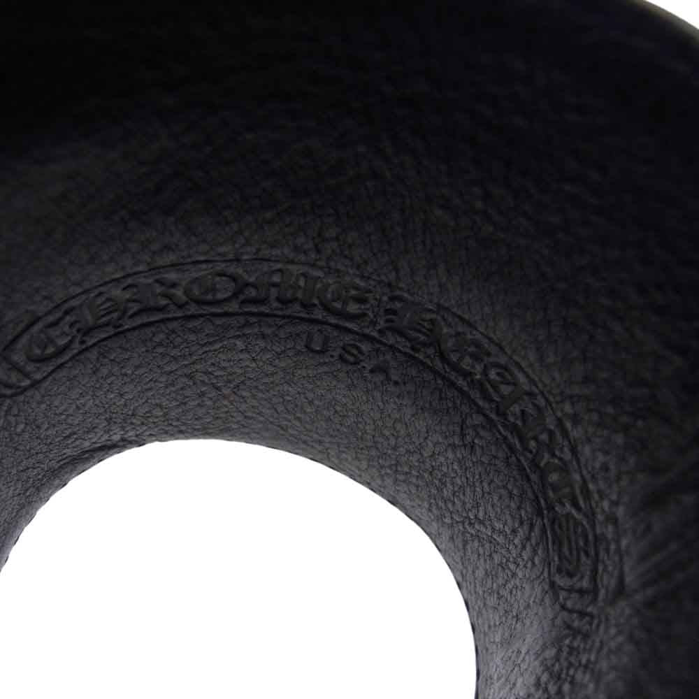 CHROME HEARTS クロムハーツ（原本無） R&R ロックンロール ガンスリンガー ダブル レザー ブレスレット ブラック系【中古】