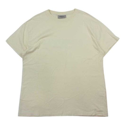 フィアオブゴッド ESSENTIALS エッセンシャルズ BACK LOGO TEE バック ロゴ 半袖 Tシャツ オフホワイト系 S【美品】【中古】