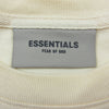 フィアオブゴッド ESSENTIALS エッセンシャルズ BACK LOGO TEE バック ロゴ 半袖 Tシャツ オフホワイト系 S【美品】【中古】