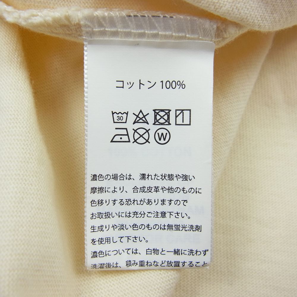 フィアオブゴッド ESSENTIALS エッセンシャルズ BACK LOGO TEE バック ロゴ 半袖 Tシャツ オフホワイト系 S【美品】【中古】