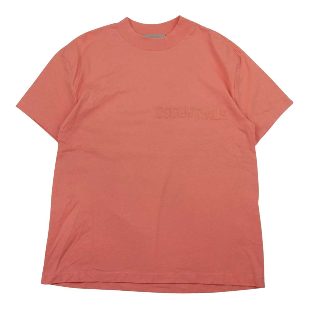 フィアオブゴッド 23SS ESSENTIALS エッセンシャルズ Crewneck T-Shirt  フロント ロゴ クルーネック 半袖 Tシャツ ピンク系 XS【美品】【中古】