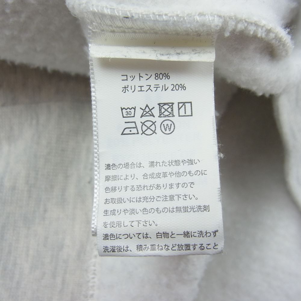 フィアオブゴッド ESSENTIALS エッセンシャルズ BACK LOGO CREW SWEAT SHIRTS バック ロゴ クルー ネック スウェット  グレー グレー系 M【美品】【中古】