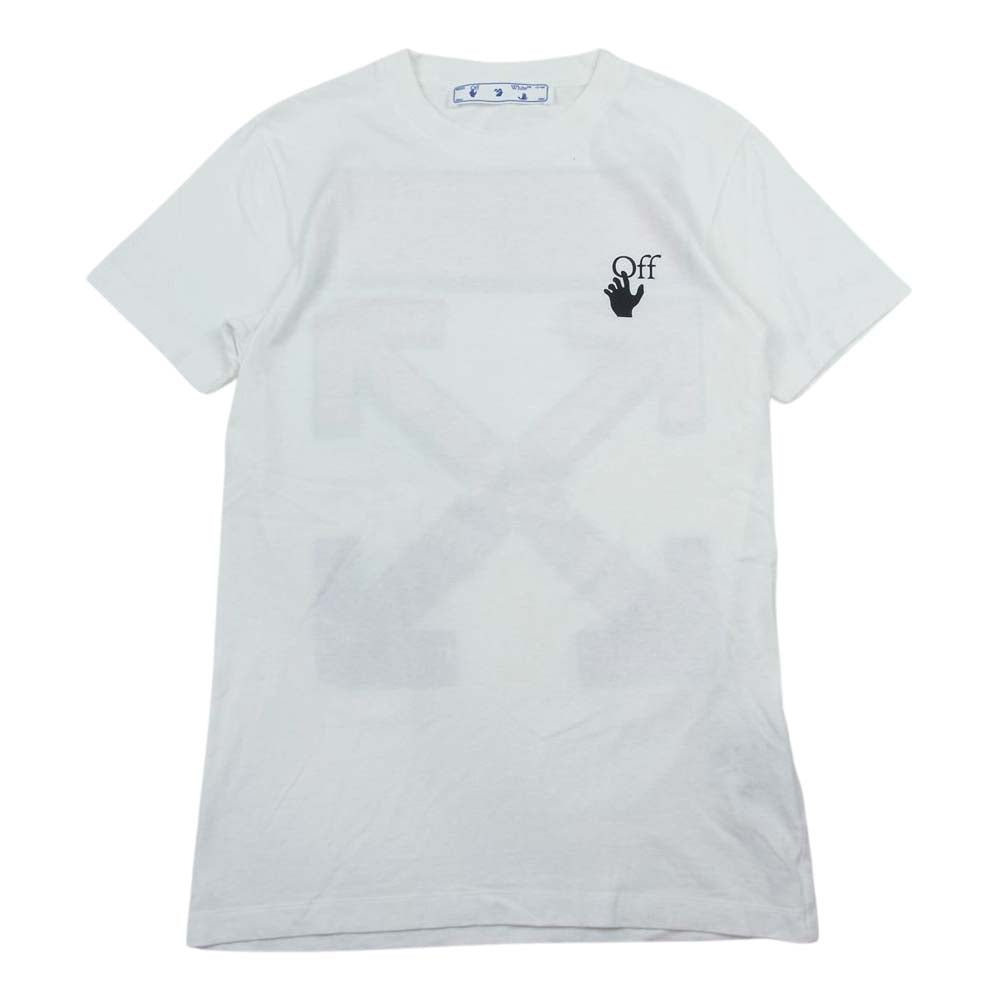 OFF-WHITE オフホワイト OMAA027R21JER003 MARKER S/S SLIM TEE マーカー スリム ロゴ プリント 半袖 Tシャツ オフホワイト系 XS【中古】