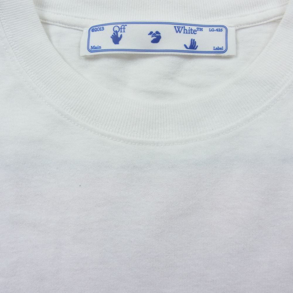 OFF-WHITE オフホワイト OMAA027R21JER003 MARKER S/S SLIM TEE マーカー スリム ロゴ プリント 半袖 Tシャツ オフホワイト系 XS【中古】