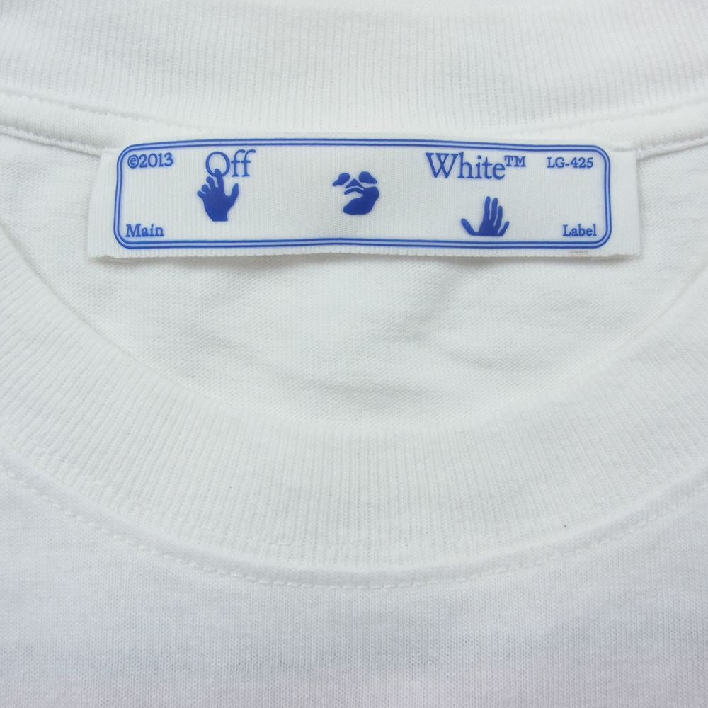 OFF-WHITE オフホワイト OMAA027R21JER003 MARKER S/S SLIM TEE マーカー スリム ロゴ プリント 半袖 Tシャツ オフホワイト系 XS【中古】