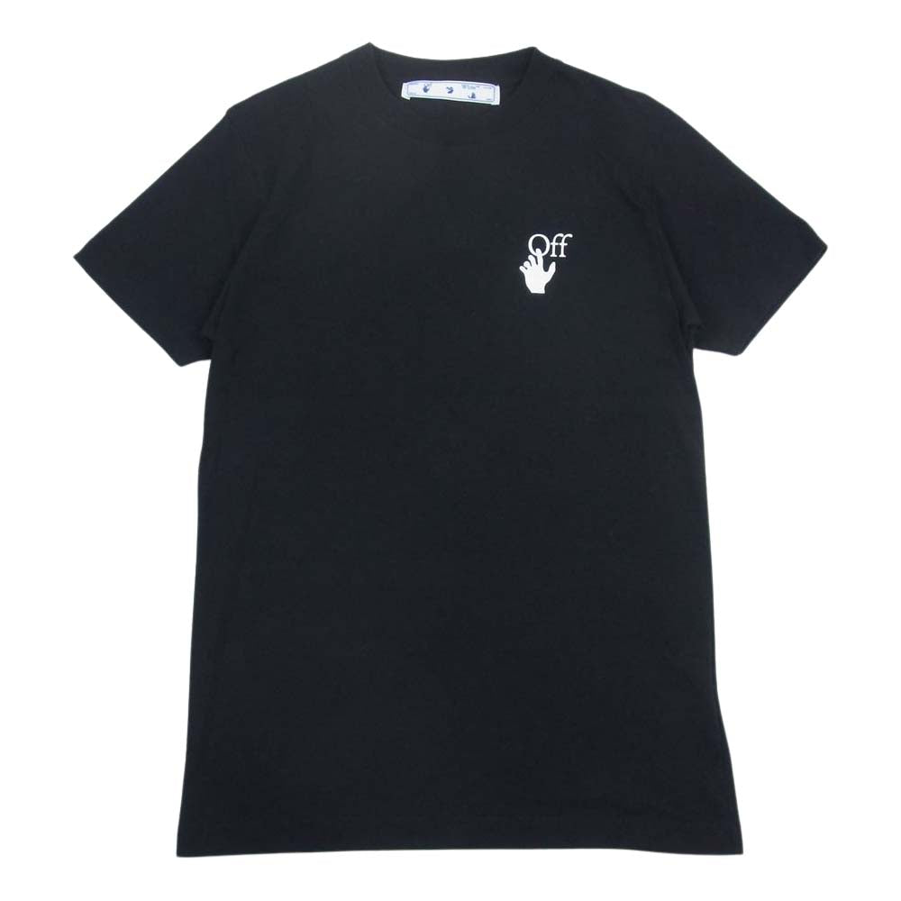 OFF-WHITE オフホワイト OMAA027R21JER003 MARKER S/S SLIM TEE マーカー スリム ロゴ プリント 半袖 Tシャツ ブラック ブラック系 XS【中古】