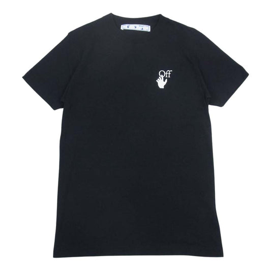 OFF-WHITE オフホワイト OMAA027R21JER003 MARKER S/S SLIM TEE マーカー スリム ロゴ プリント 半袖 Tシャツ ブラック ブラック系 XS【中古】