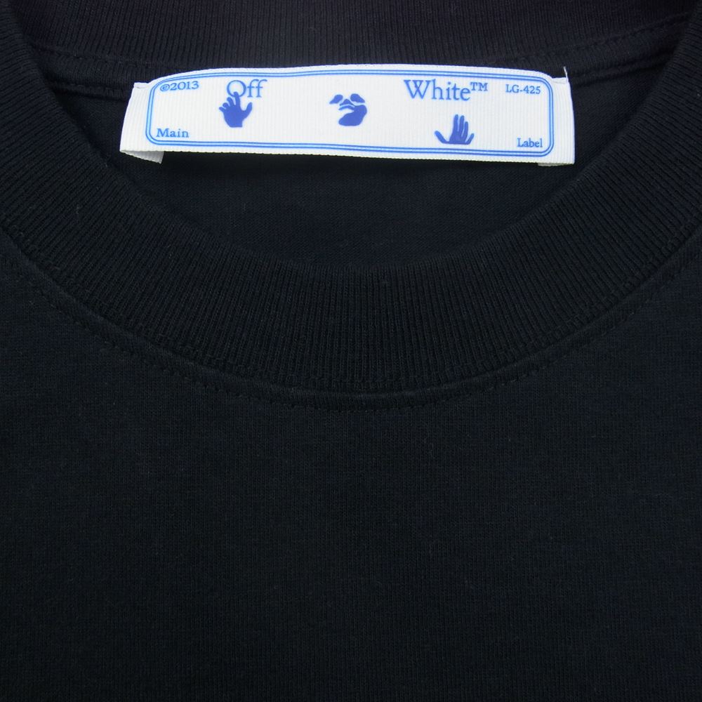 OFF-WHITE オフホワイト OMAA027R21JER003 MARKER S/S SLIM TEE マーカー スリム ロゴ プリント 半袖 Tシャツ ブラック ブラック系 XS【中古】