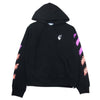 OFF-WHITE オフホワイト OMBB034R21FLE003 MARKER SLIM HOODIE マーカー スリム フーディ ロゴ プリント プルオーバー パーカー ブラック系 L【中古】