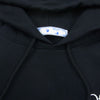 OFF-WHITE オフホワイト OMBB034R21FLE003 MARKER SLIM HOODIE マーカー スリム フーディ ロゴ プリント プルオーバー パーカー ブラック系 L【中古】