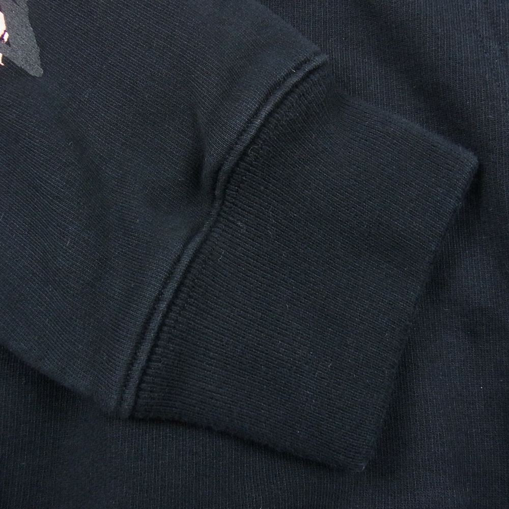 OFF-WHITE オフホワイト OMBB034R21FLE003 MARKER SLIM HOODIE マーカー スリム フーディ ロゴ プリント プルオーバー パーカー ブラック系 L【中古】