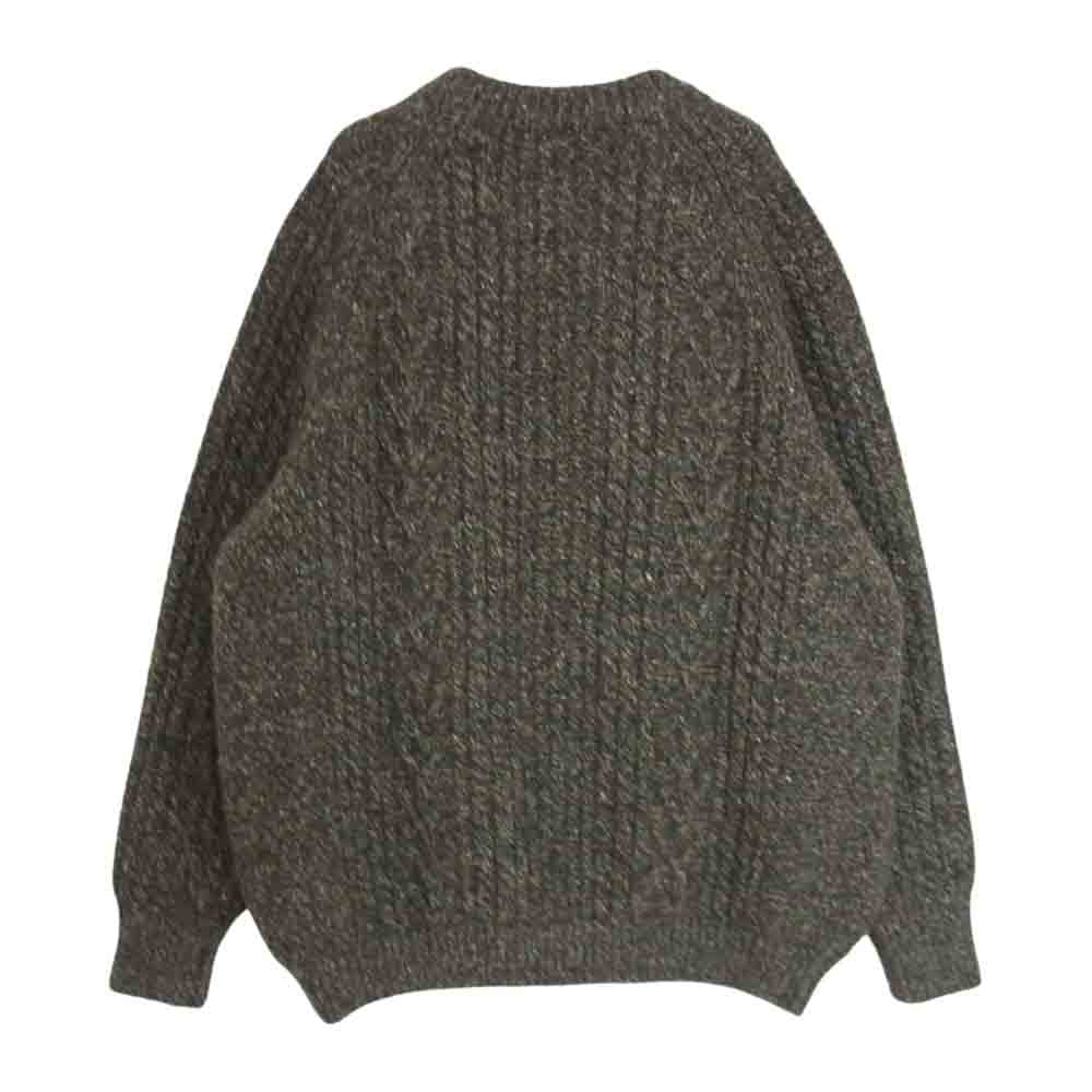 ヘリル 21-080-HL-8180-3 CASHMERE SWEATER カシミヤ ネップ セーター ニット ブラウン系 2【極上美品】【中古】