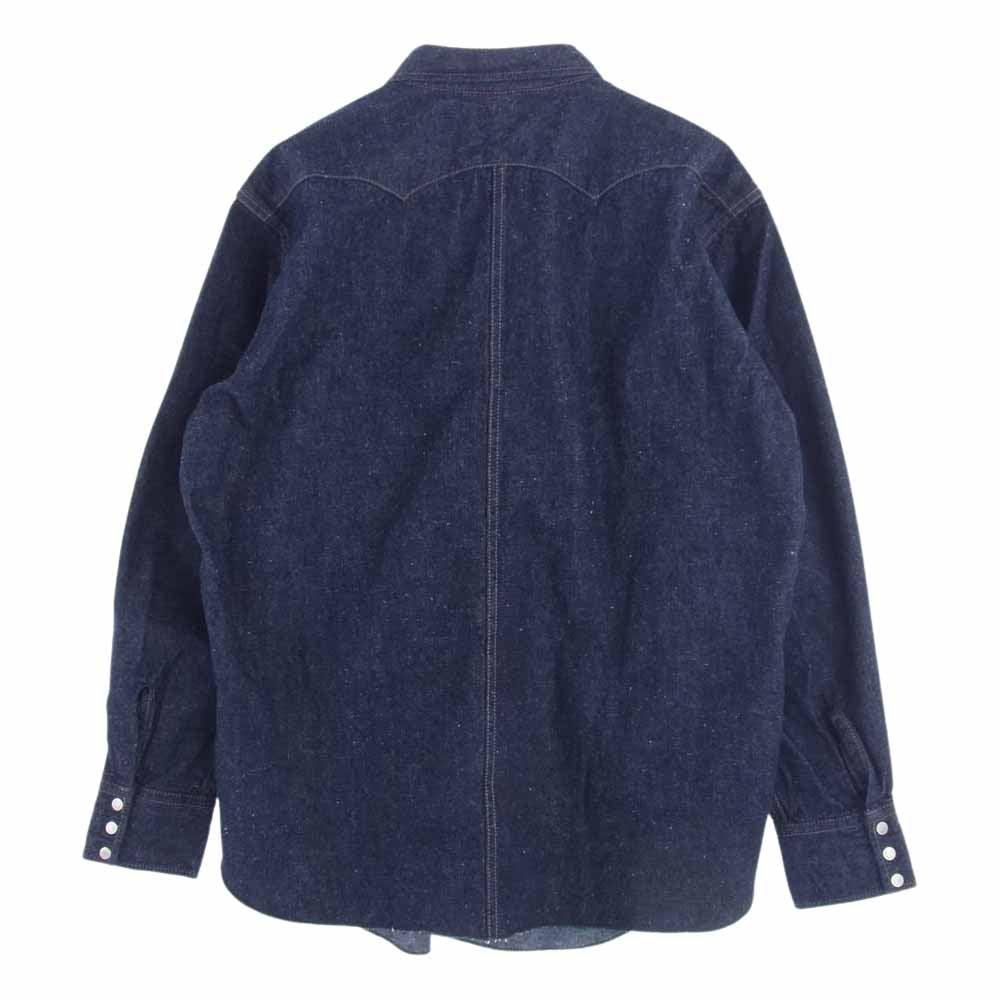ニューマニュアル SH-YY-0001 #005 LV デニム ウエスタンシャツ インディゴブルー系 16.5【極上美品】【中古】