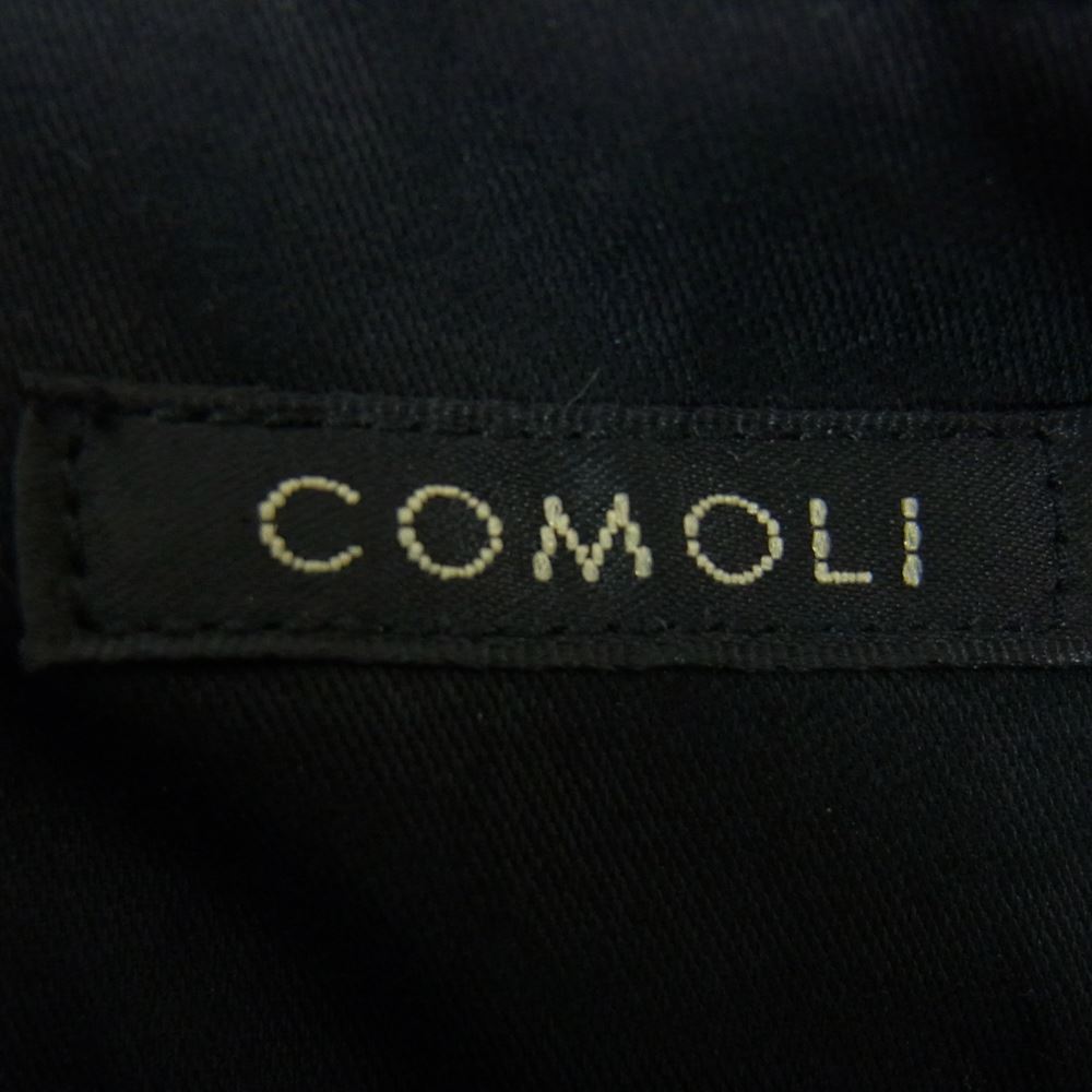 COMOLI コモリ 23SS X01-03014 COTTON GABARDINE WORK PANTS コットン ギャバ ワーク パンツ ブラック系 1【極上美品】【中古】