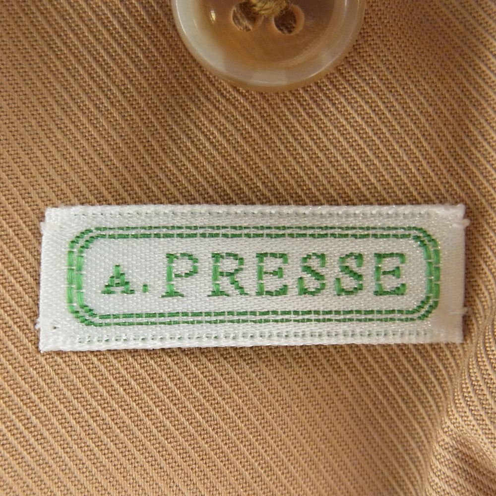 アプレッセ 22AAP-01-08H Harrington Jacket ハリントン ブルゾン ジャケット ブラウン系 2【極上美品】【中古】