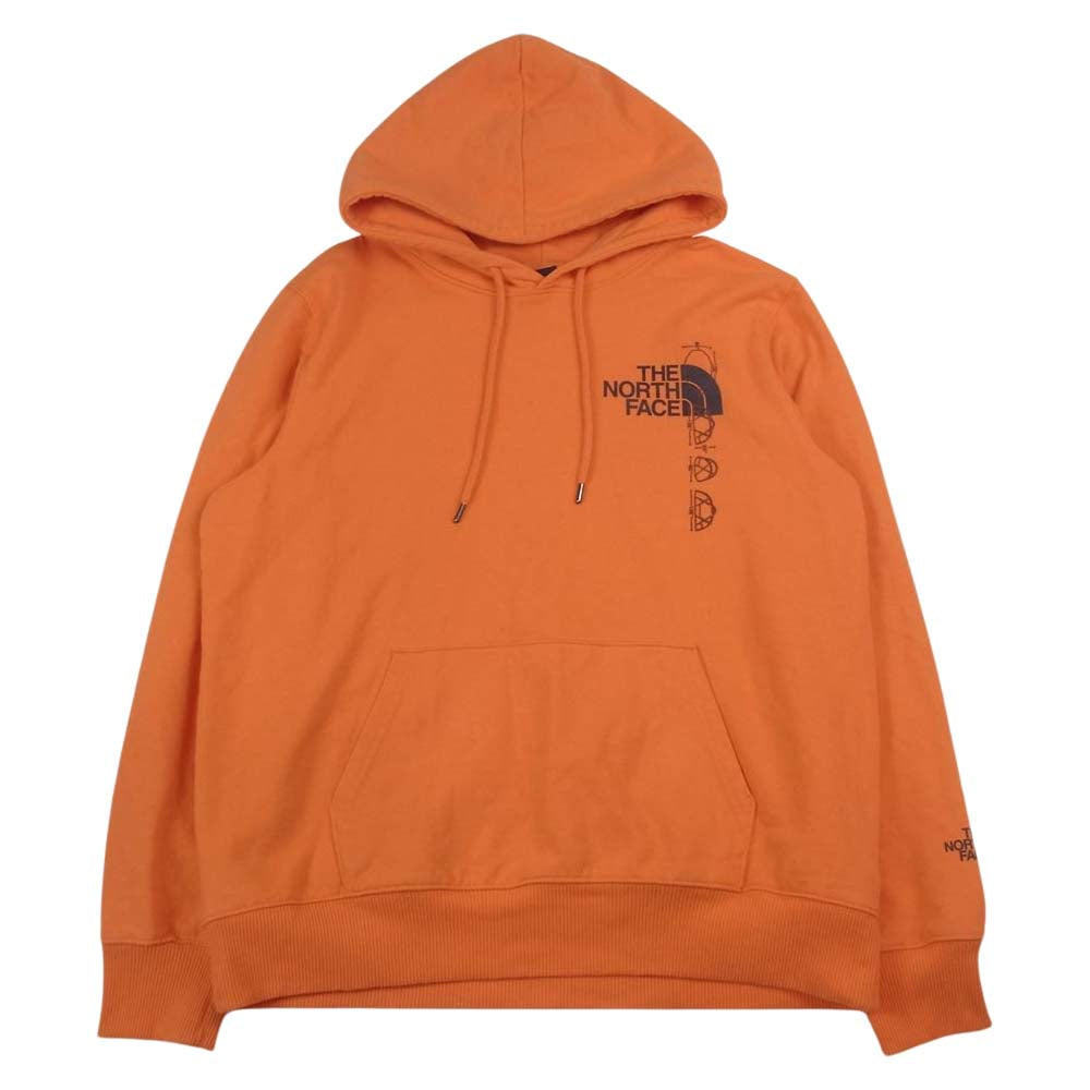THE NORTH FACE ノースフェイス 509083 バック ロゴ プルオーバー スウェット パーカー オレンジ オレンジ系 L【中古】