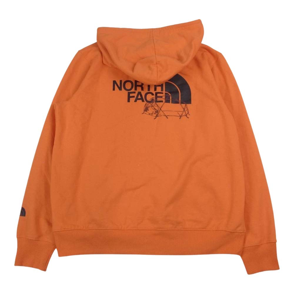 THE NORTH FACE ノースフェイス 509083 バック ロゴ プルオーバー スウェット パーカー オレンジ オレンジ系 L【中古】