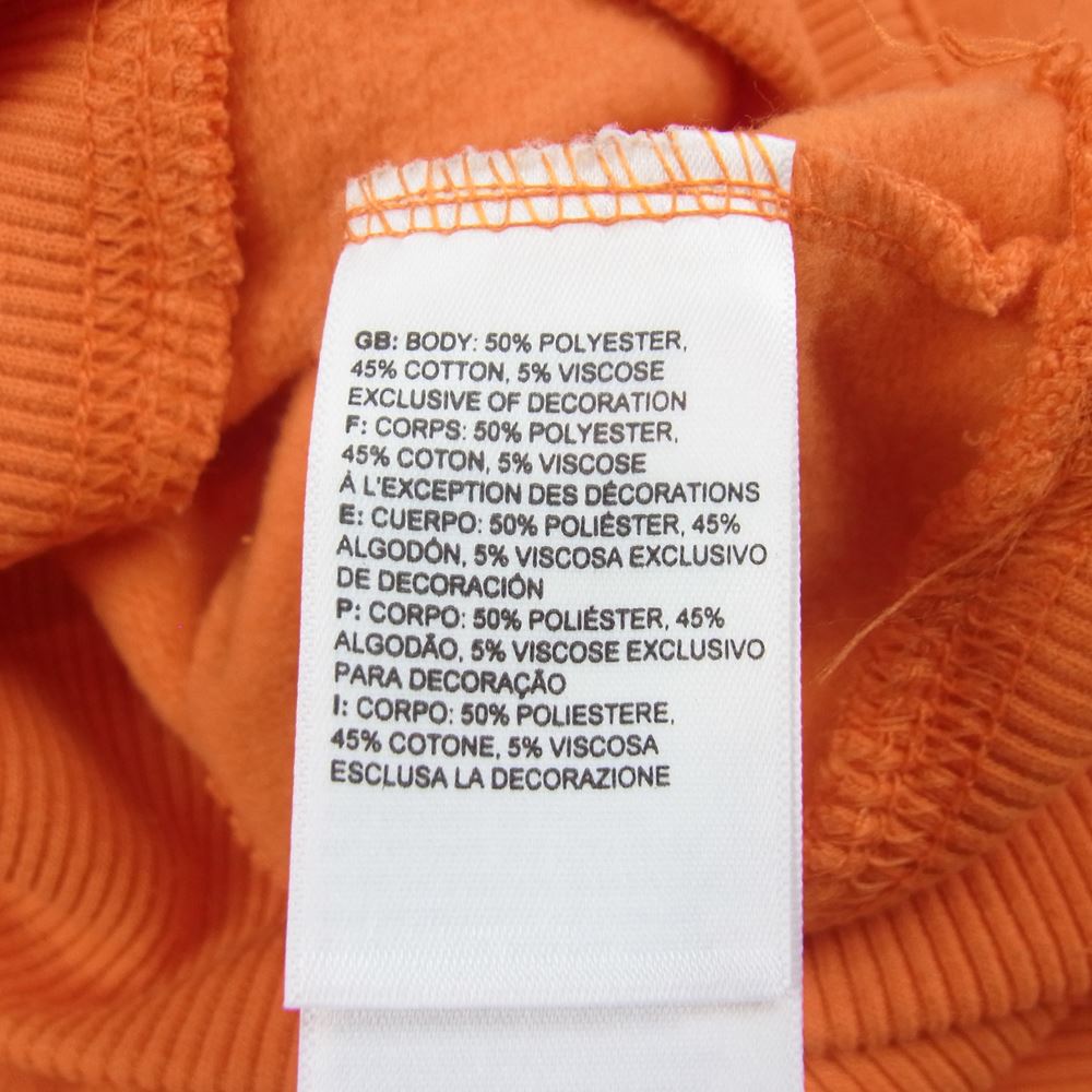 THE NORTH FACE ノースフェイス 509083 バック ロゴ プルオーバー スウェット パーカー オレンジ オレンジ系 L【中古】