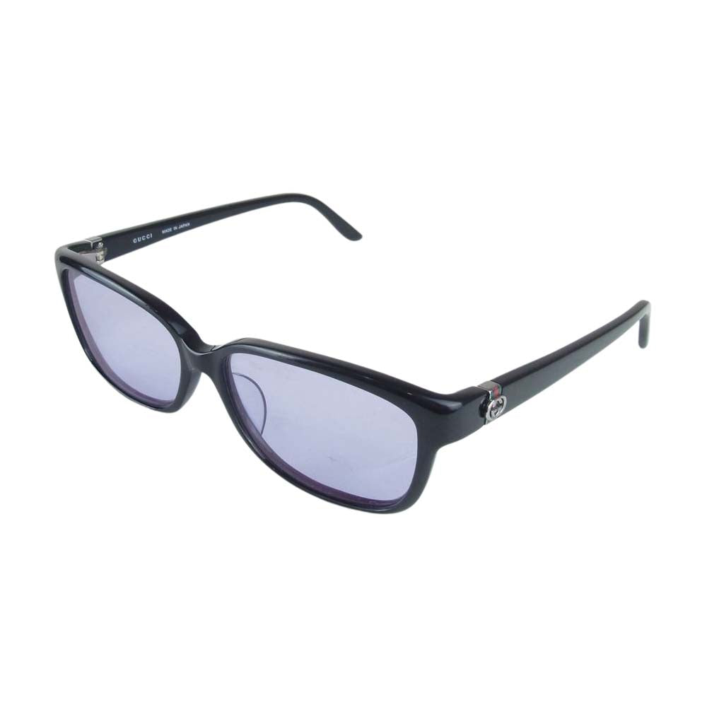 GUCCI グッチ GG 9101J シェリーライン GGロゴ ウェリントン 眼鏡 サングラス アイウェア ブラック系 54□14-135【中古】