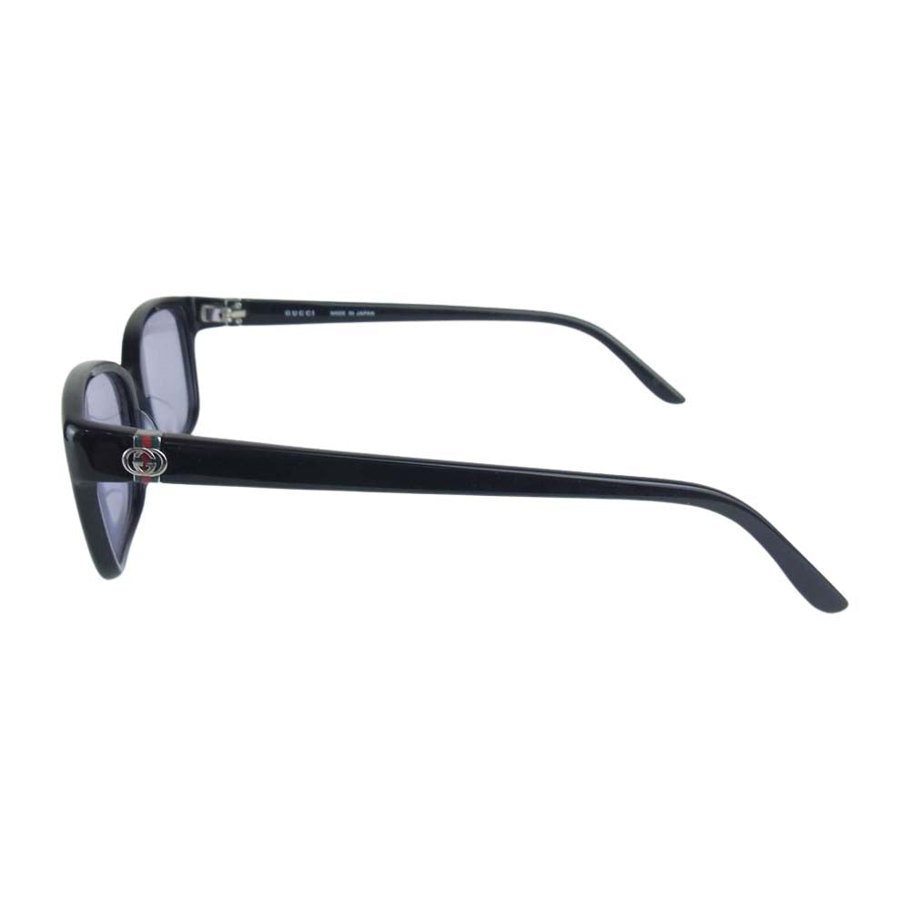 GUCCI グッチ GG 9101J シェリーライン GGロゴ ウェリントン 眼鏡 サングラス アイウェア ブラック系 54□14-135【中古】