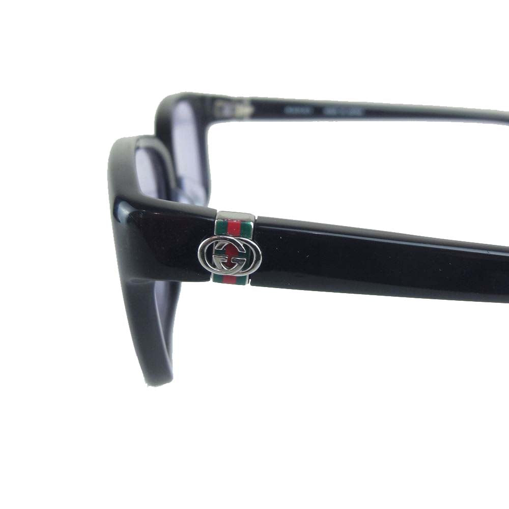 GUCCI グッチ GG 9101J シェリーライン GGロゴ ウェリントン 眼鏡 サングラス アイウェア ブラック系 54□14-135【中古】