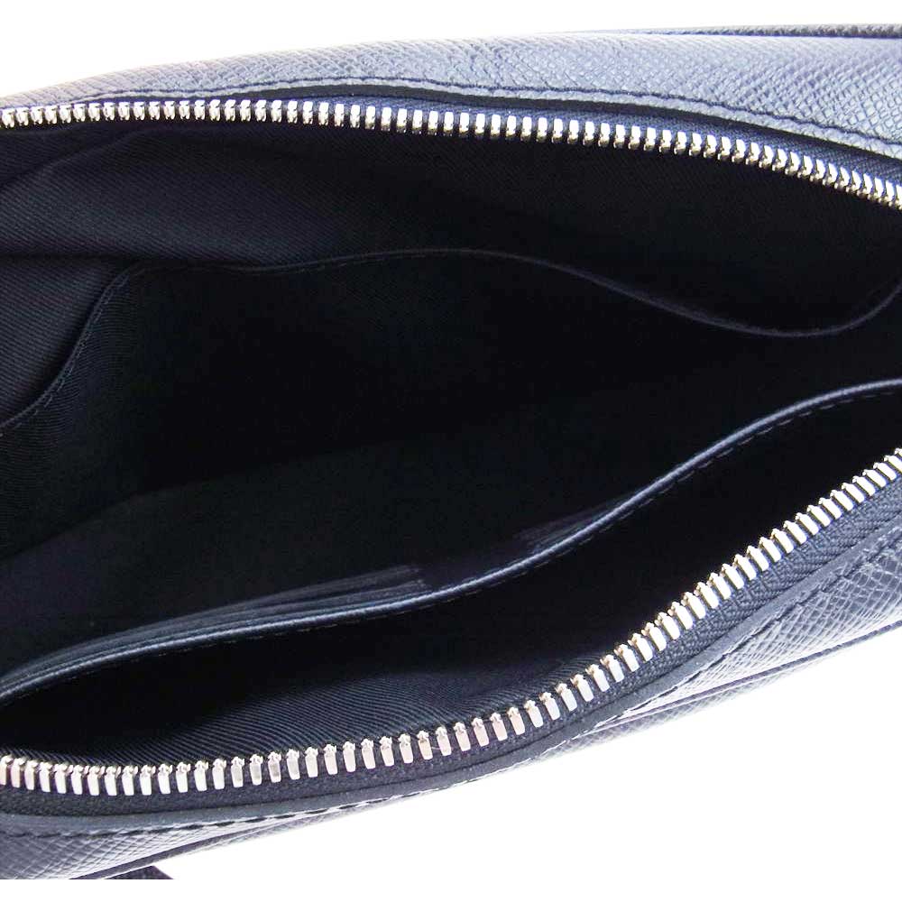 LOUIS VUITTON ルイ・ヴィトン M30441 ポシェット カサイ タイガ レザー LVロゴ クラッチ バック ブラック系【中古】