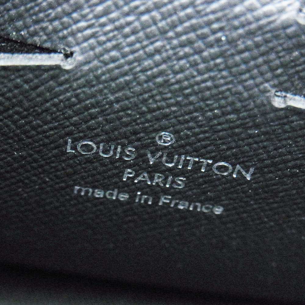 LOUIS VUITTON ルイ・ヴィトン M30441 ポシェット カサイ タイガ レザー LVロゴ クラッチ バック ブラック系【中古】