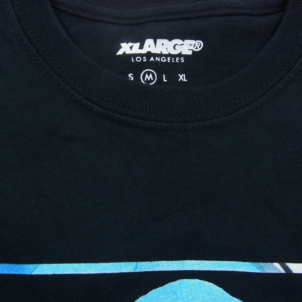 エクストララージ EVANGELION エヴァンゲリオン 綾波 レイ プリント 半袖 Tシャツ ブラック系 M【中古】