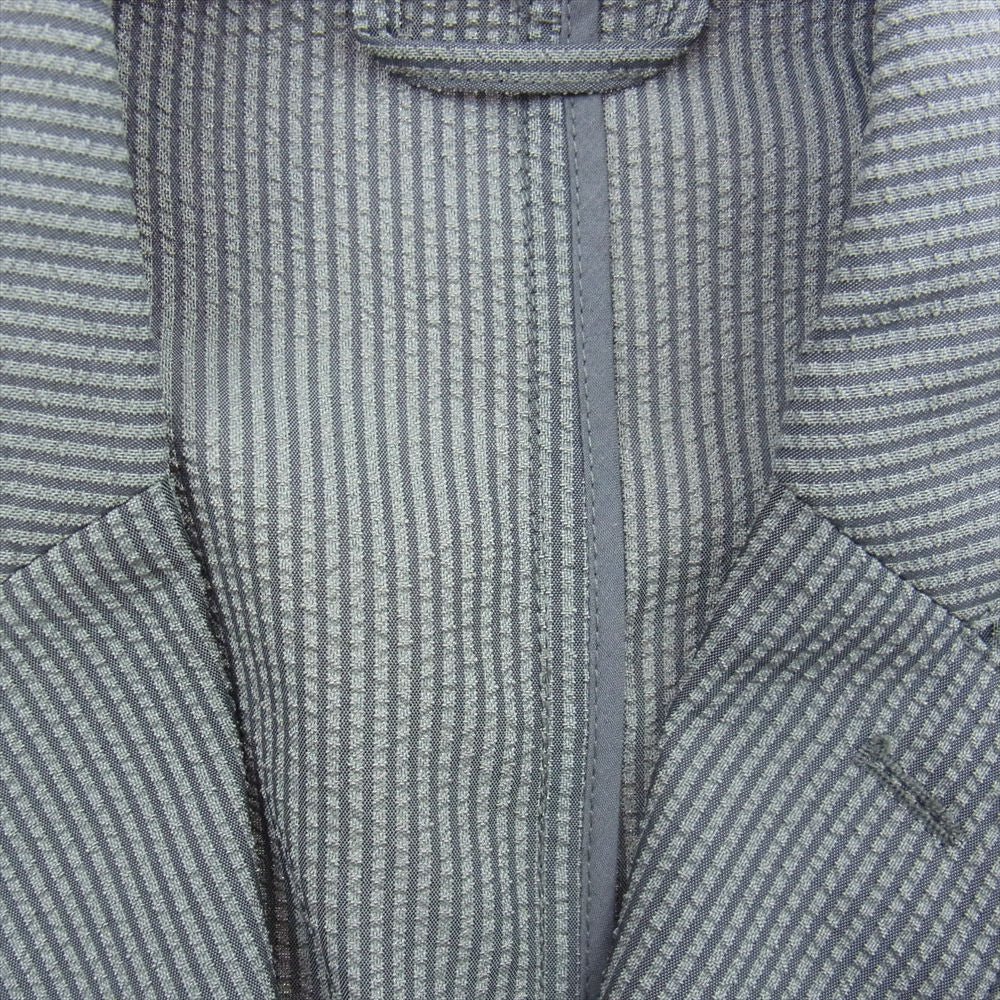 nano universe ナノユニバース CoolMax サッカー ライト ジャケット イージー パンツ セットアップ グレー系 S【中古】