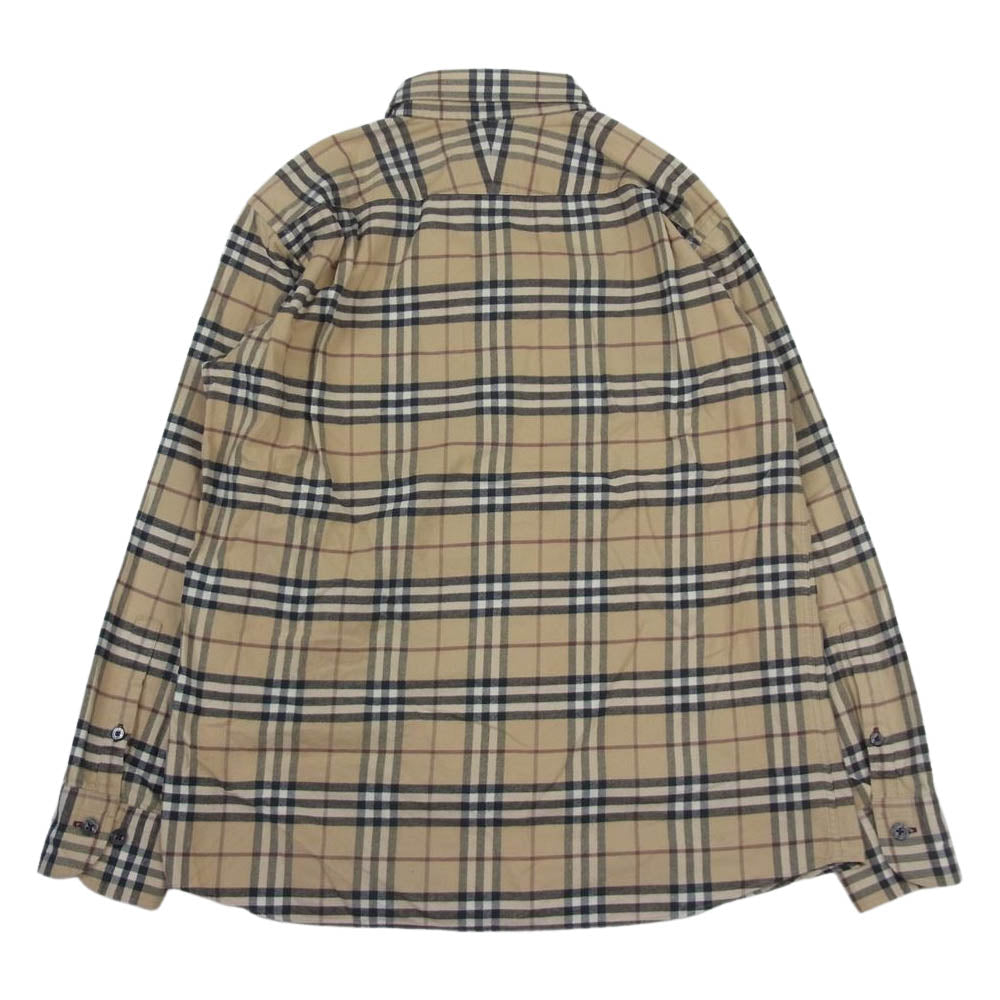 BURBERRY バーバリー BMW15-915-45 BLACK LABEL ブラック レーベル ノバ チェック 長袖 シャツ ベージュ系 2【中古】