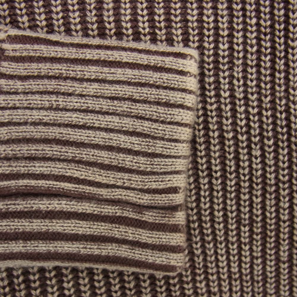 ブルーポート VINTAGE WASH CREW NECK KNIT ビンテージ ウオッシュ ニット ブラウン系 L【中古】