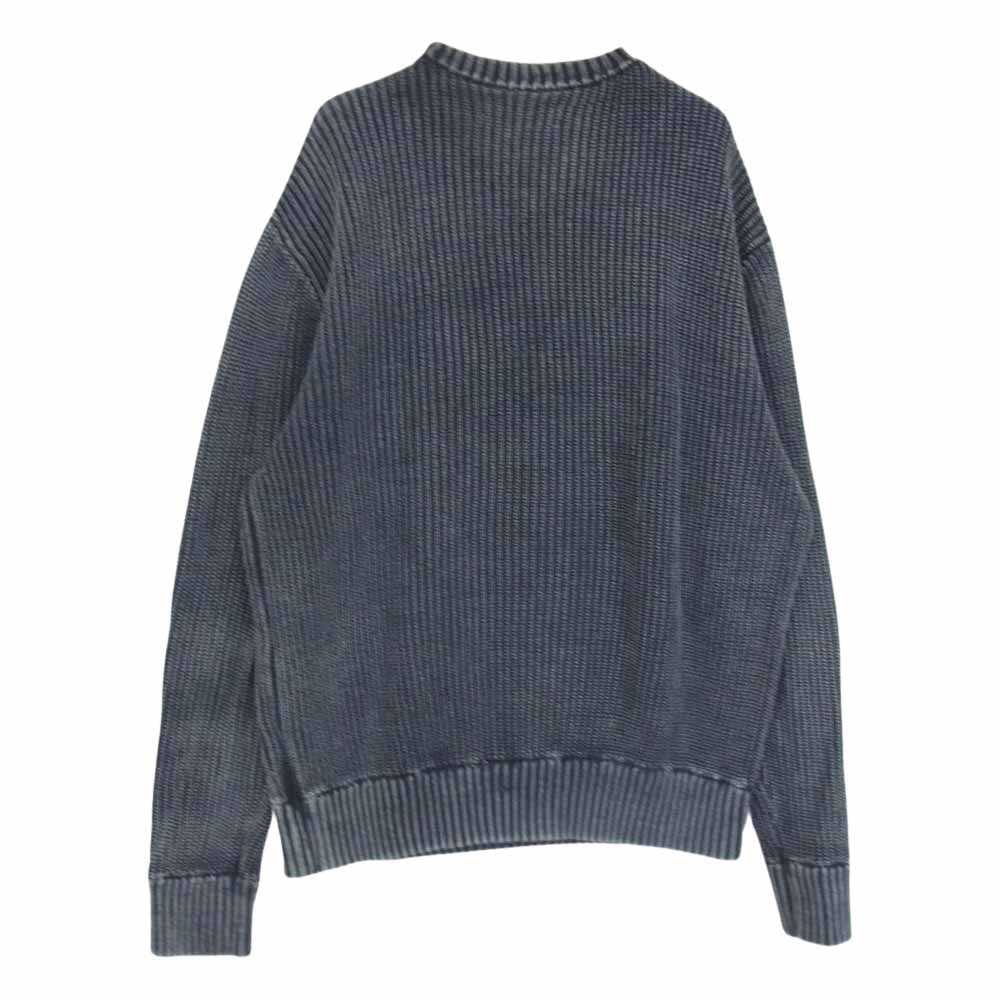 ブルーポート VINTAGE WASH CREW NECK KNIT ビンテージ ウオッシュ ニット ブラック系 L【中古】