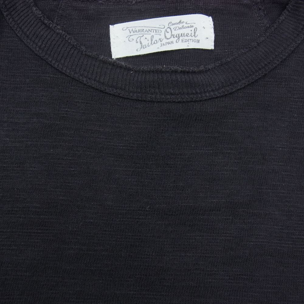 ORGUEIL オルゲイユ クルーナック ポケット Tシャツ ブラウン系 38【中古】