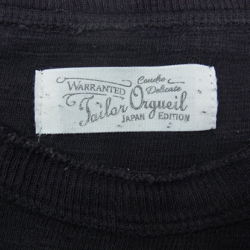 ORGUEIL オルゲイユ クルーナック ポケット Tシャツ ブラウン系 38【中古】