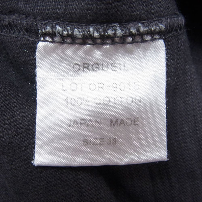 ORGUEIL オルゲイユ クルーナック ポケット Tシャツ ブラウン系 38【中古】