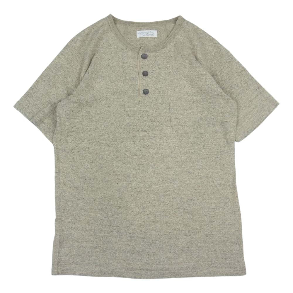 ORGUEIL オルゲイユ ヘンリーネック ポケット Tシャツ グレー系 38【中古】