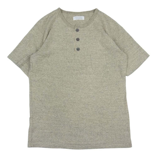 ORGUEIL オルゲイユ ヘンリーネック ポケット Tシャツ グレー系 38【中古】