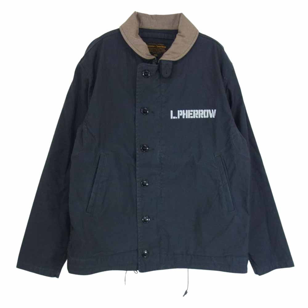 Pherrow's フェローズ N-1 デッキ ジャケット  チャコールブラック 40【中古】