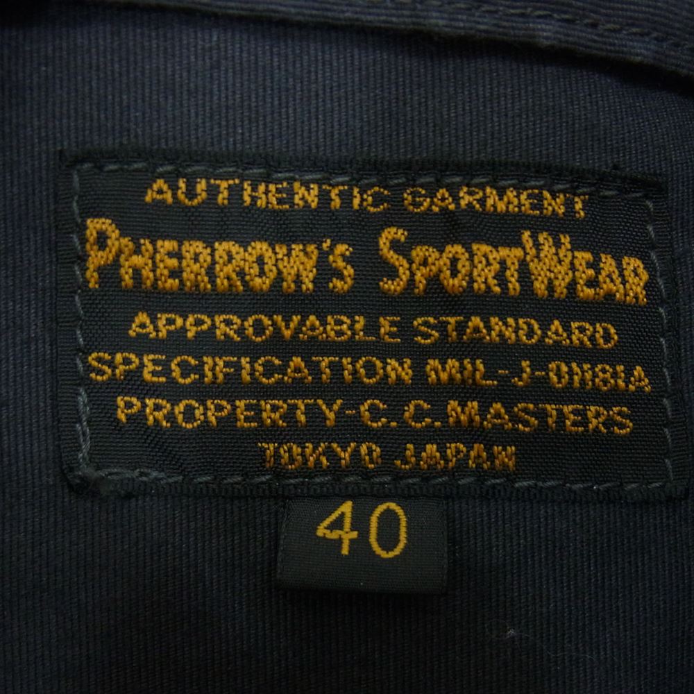 Pherrow's フェローズ N-1 デッキ ジャケット  チャコールブラック 40【中古】