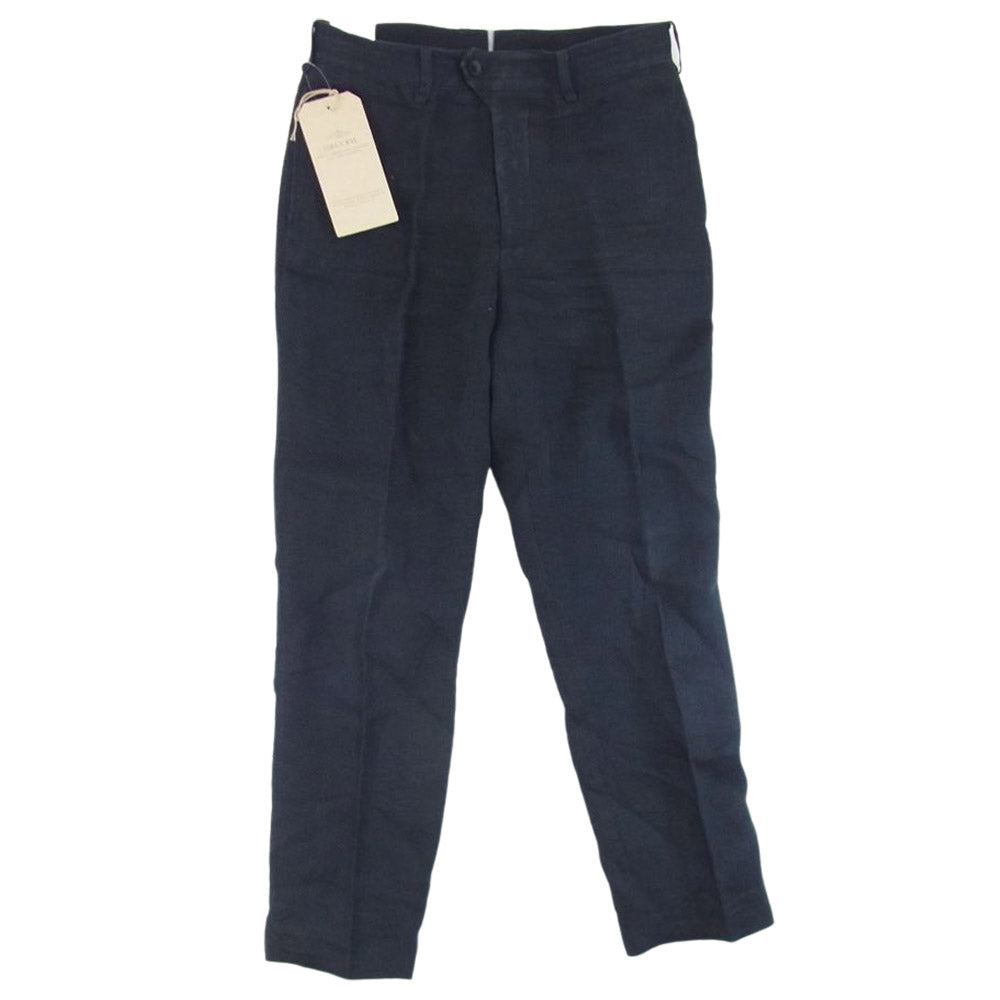 ORGUEIL オルゲイユ OR-1085A Black Linen Trousers ブラック リネン トラウザー パンツ ブラック系 31【美品】【中古】